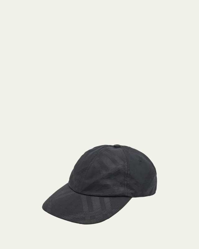 Men's Tonal Check Jacquard Baseball Cap
